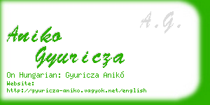 aniko gyuricza business card